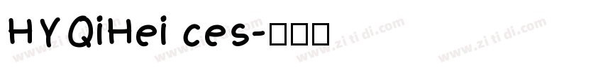 HYQiHei ces字体转换
